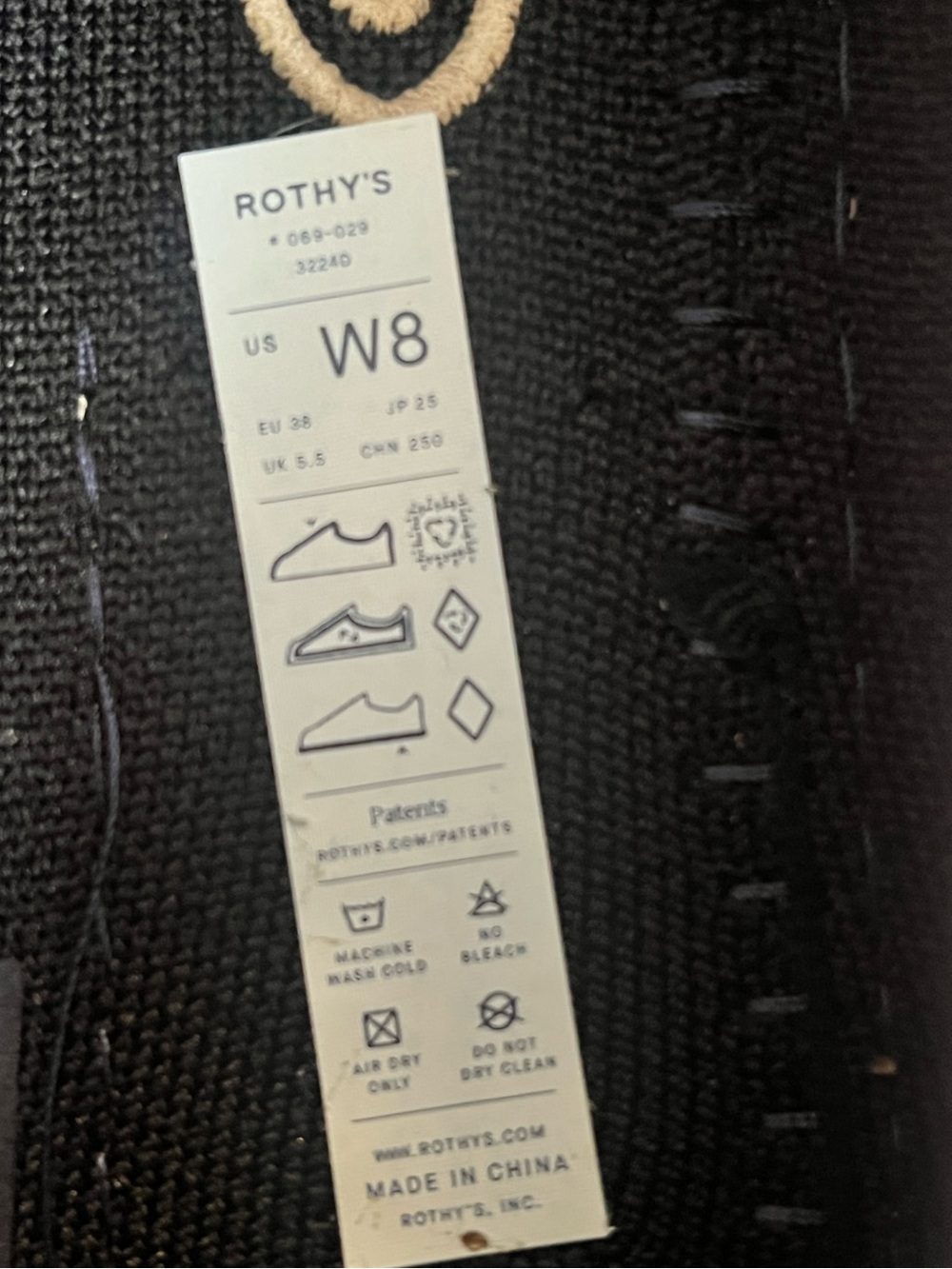 Rothy's The Daily Driver in Black Knit Slip-On Loafers size 8 Women’s - Picture 12 of 13